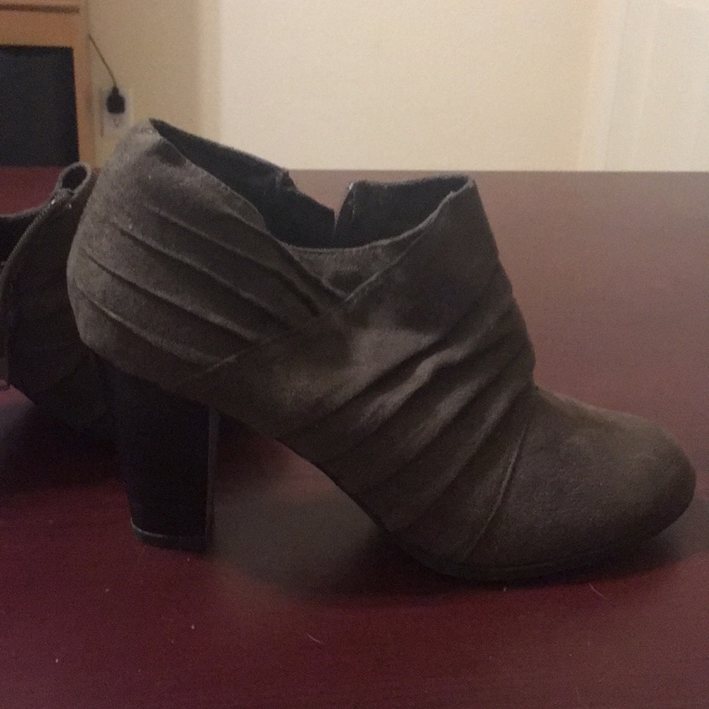 Taupe booties